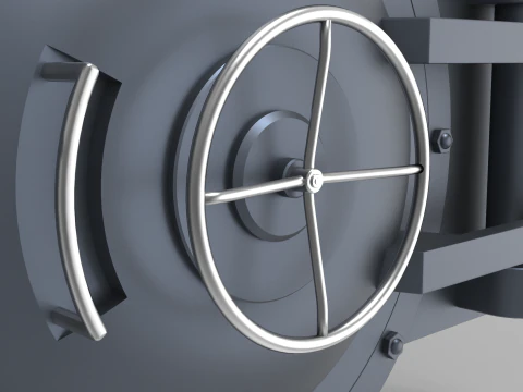 Submarine Hatch Door 3D Model