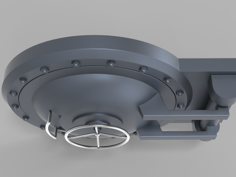 Submarine Hatch Door Modelo 3D