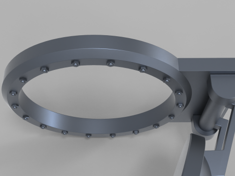 Submarine Hatch Door Modelo 3D