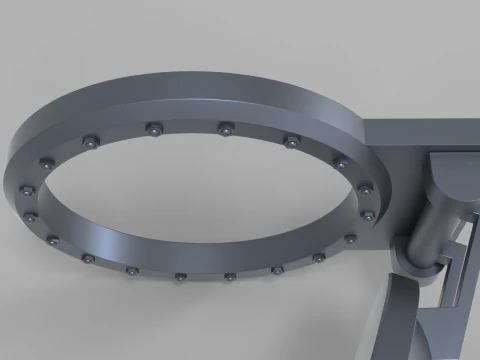 Submarine Hatch Door 3D Model