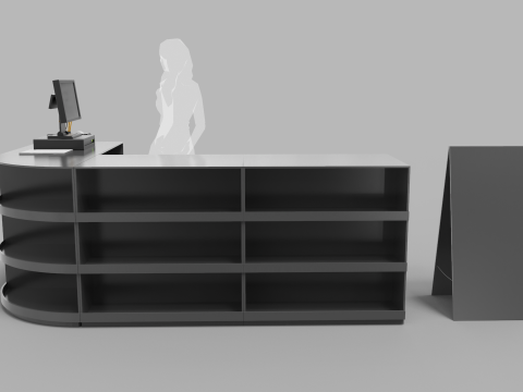 Super Market Cashier Counter 3Dモデル