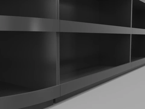 Super Market Cashier Counter 3D Model