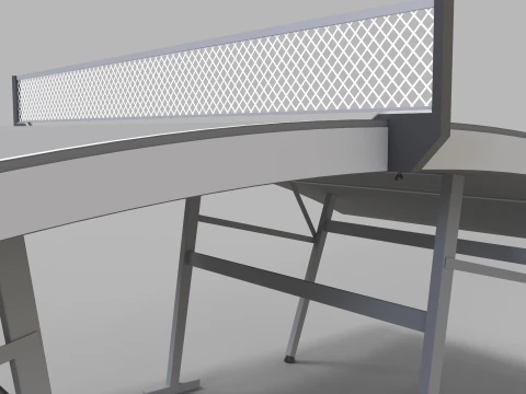Table Teqball Modèle 3D