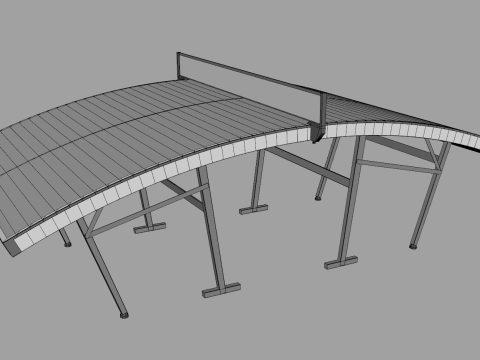 Teqball Table Modello 3D
