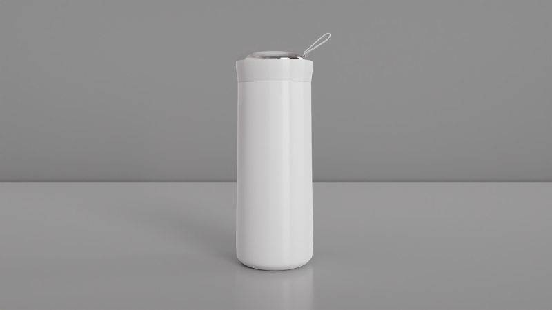 Thermo Water Bottle 400ml 3D Model .c4d .max .obj .3ds .fbx .stl .blend