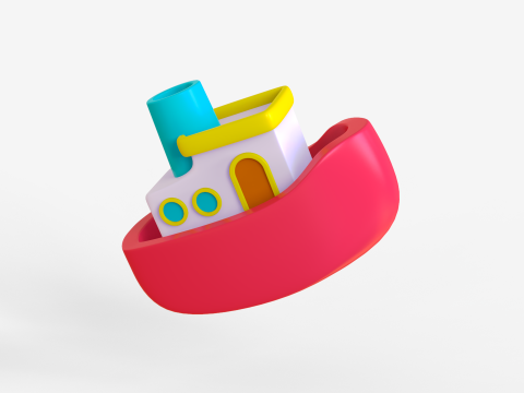 Toon Boat 3D 模型