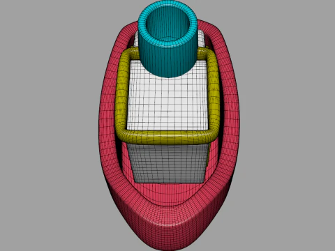 Toon Boat 3D Model