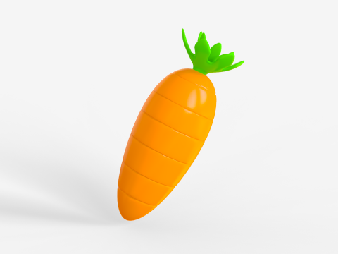 Toon Carrot 3D 模型