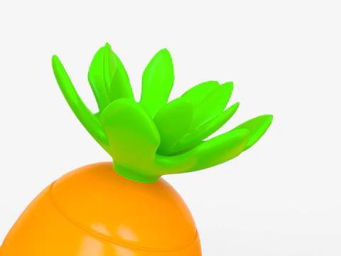 Toon Carrot 3D Model