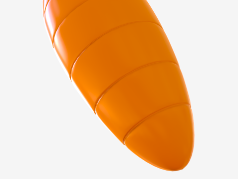 Toon Carrot 3D Model