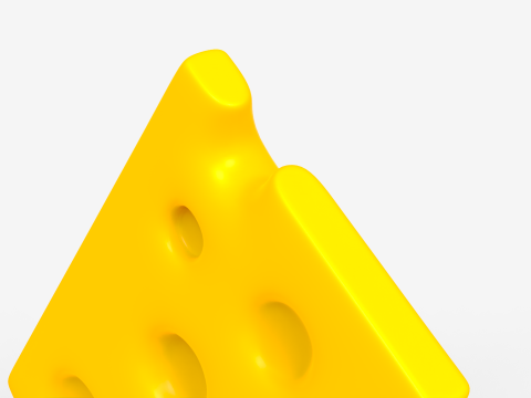 Toon Cheese Modello 3D