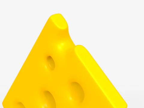 Toon Cheese 3D Model