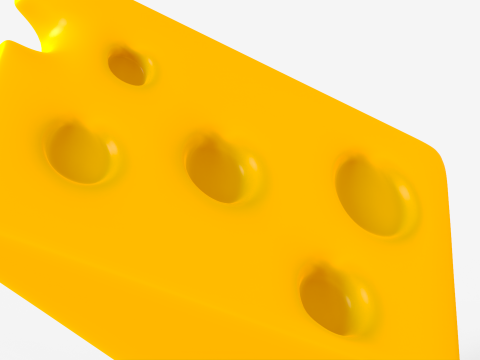 Toon Cheese Modello 3D