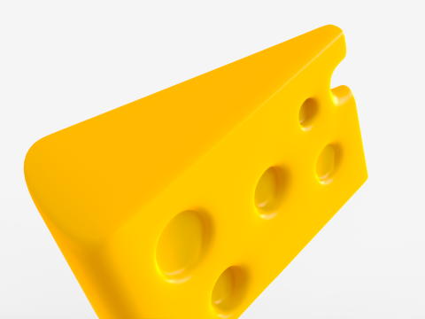 Toon Cheese Modello 3D