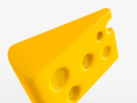 Toon Cheese 3D Model