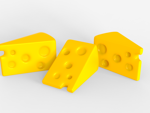 Toon Cheese Modello 3D