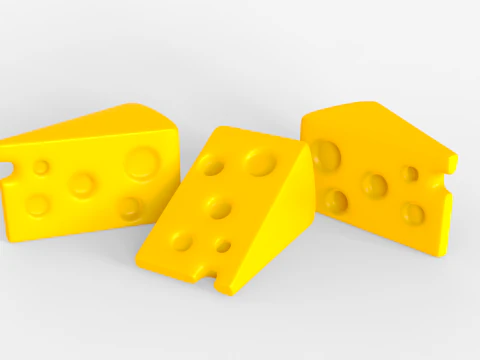 Toon Cheese 3D Model