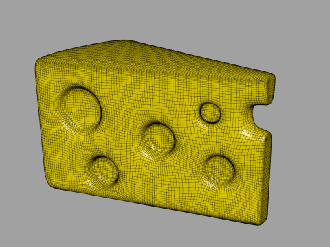 Toon Cheese Modello 3D