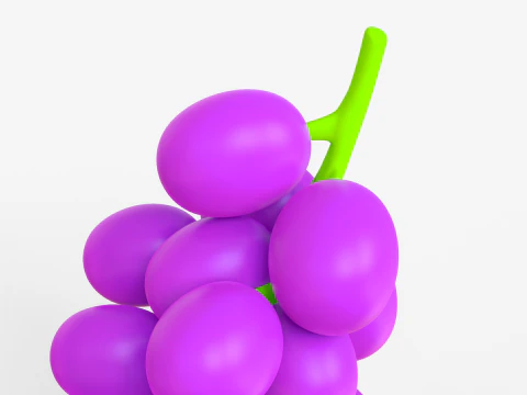 Toon Winogrona Model 3D