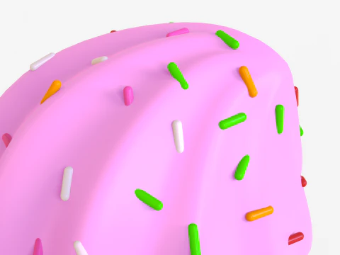 Toon Ice Cream 3D Model