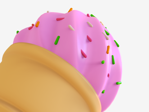 Toon Ice Cream 3D 模型