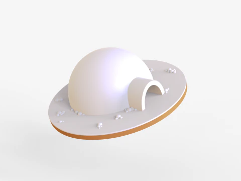 Toon Iglu Modelo 3D