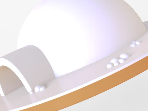 Toon Igloo 3D Model