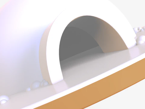 Toon Igloo 3D Model