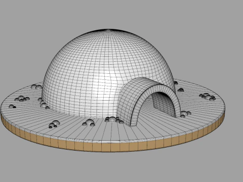 Toon Igloo 3D Model