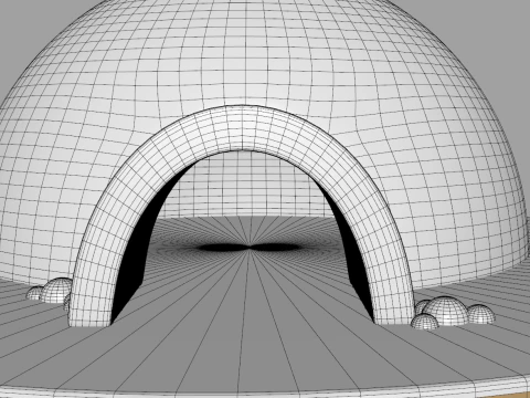 Toon Igloo 3D Model