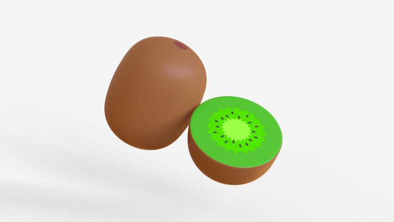 Toon Kiwi 3D 模型 .c4d .max .obj .3ds .fbx .stl .blend