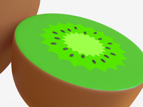 Toon Kiwi 3D 模型