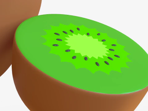 Toon Kiwi 3D Model