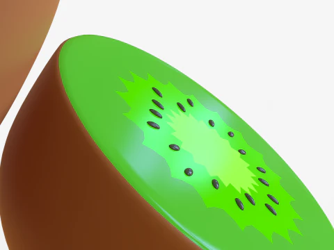 Toon Kiwi 3D Model