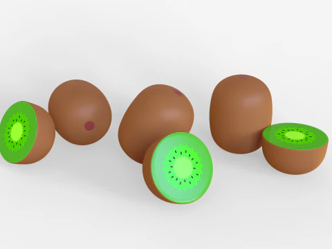 Toon Kiwi 3D Model