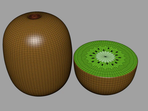 Toon Kiwi 3D Model