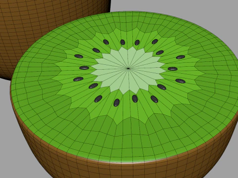 Toon Kiwi 3D Model