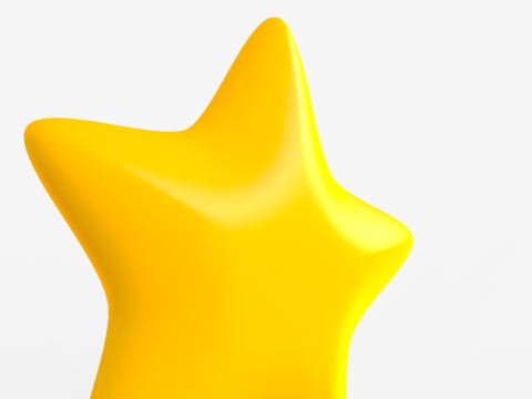 Toon Star 3D Model