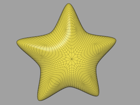 Toon Star 3D Model