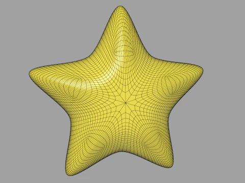 Toon Star 3D Model