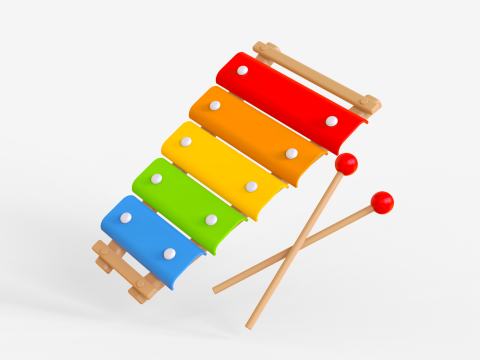 Toon Xylophon 3D 模型
