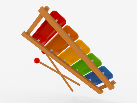 Toon Xylophon 3D 模型