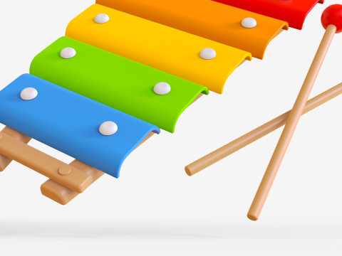Toon Xylophon 3D 模型