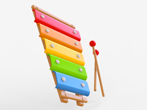 Toon Xylophon 3D 模型
