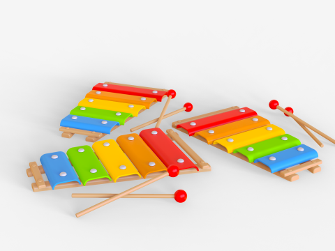 Toon Xylophon 3D 模型