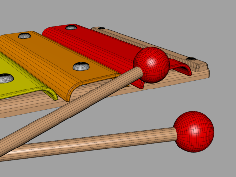 Toon Xylophon 3D 模型