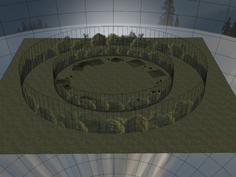 Trees Background 3D 模型