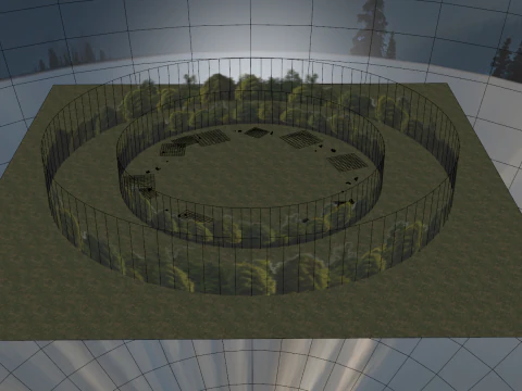 Fond d'arbres Modèle 3D