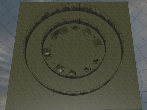 Fond d'arbres Modèle 3D