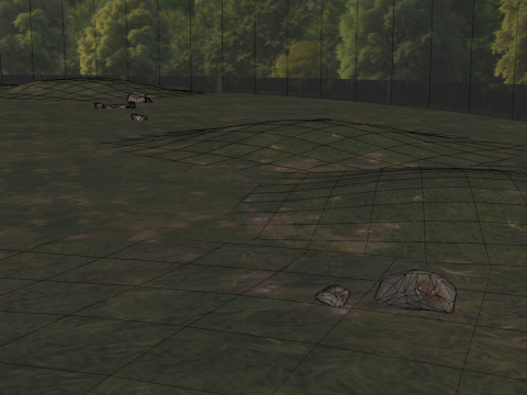 Trees Background 3D 模型